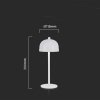 Lampka stołowa nocna V-TAC 3W LED 30cm ładowanie USB ściemnianie biała VT-1052 3000K-6000K 200lm